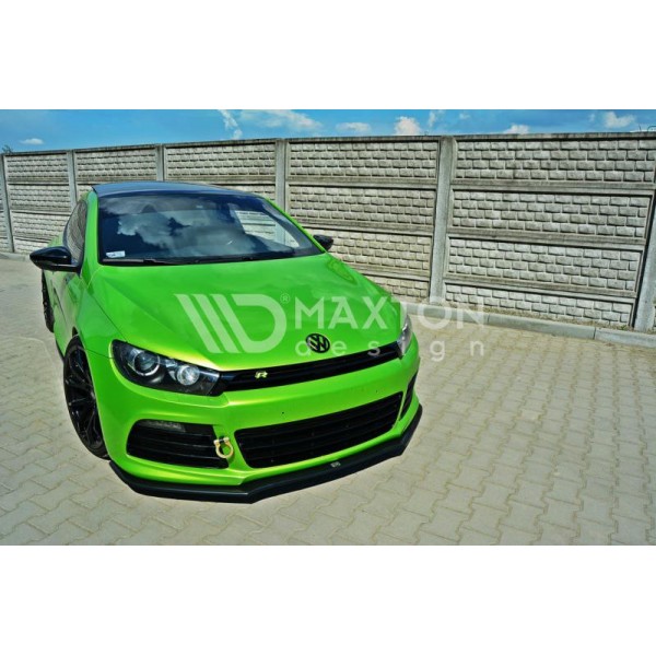 Сплиттер переднего бампера ver2 Volkswagen Scirocco R III (2008-...)