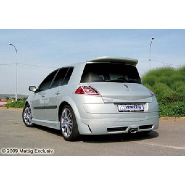 Юбка заднего бампера Renault Megane II 5D (2002-2008)