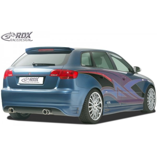 Юбка накладка RDX заднего бампера Audi A3 8P Sportback (2003-2008)