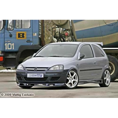 Юбка спойлер переднего бампера Opel Corsa C (2000-2006)