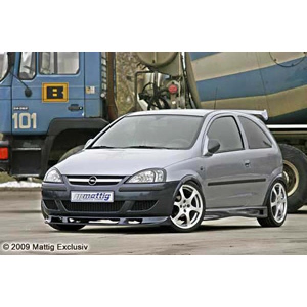 Юбка спойлер переднего бампера Opel Corsa C (2000-2006)