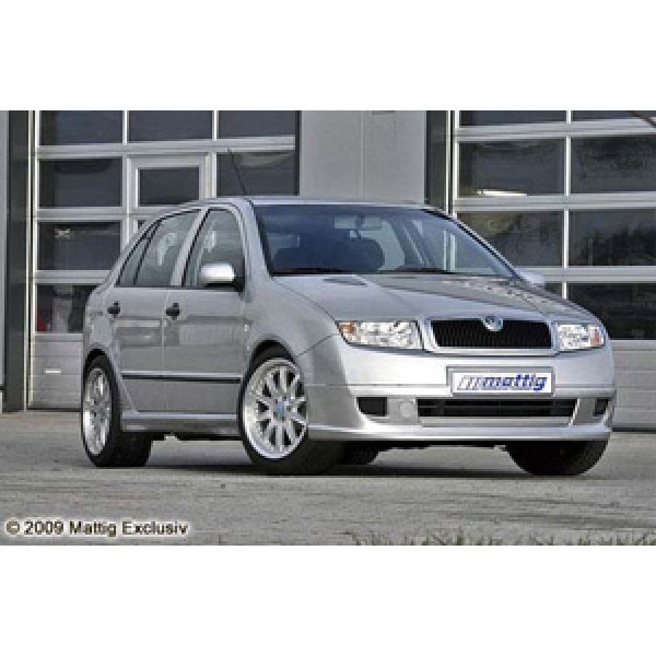 Спойлер юбка тюнинг переднего бампера Skoda Fabia (1999-2007)