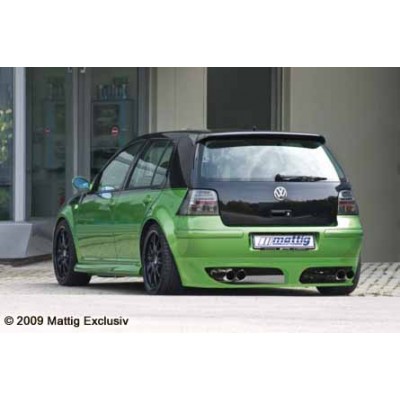 Накладка юбка заднего бампера Volkswagen Golf IV (1997-2003)