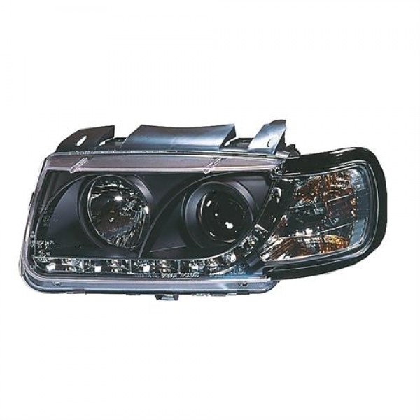 Оптика альтернативная передняя Volkswagen Polo 6N (1994-1999) чёрная