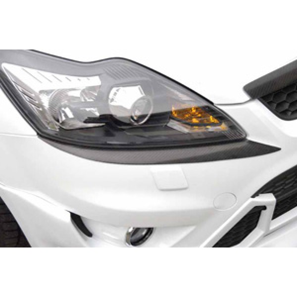 Ресницы на фары Carbon Look тюнинг Ford Focus II (2008-2011)