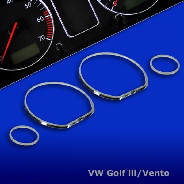 Хром кольца в щиток приборов Volkswagen Golf III/Vento (1991-1997)