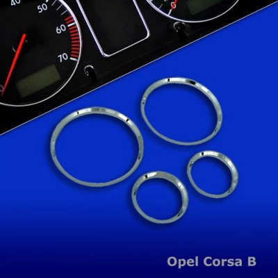 Хромированные кольца в щиток приборов Opel Corsa B (1993-2000)