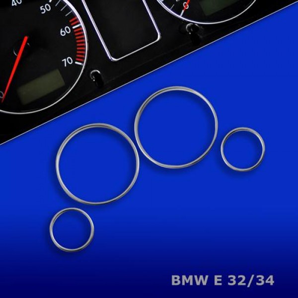 Хромированные кольца в щиток приборов BMW e32 7 серия (1986-1994)