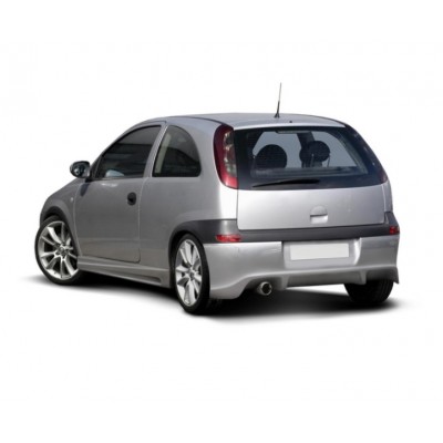 Юбка накладка заднего бампера Opel Corsa C (2000-2003)
