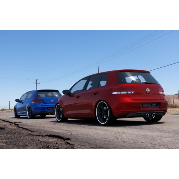 Юбка заднего бампера R32 G5 Style Maxton Design Volkswagen Golf VI (2008-2012)