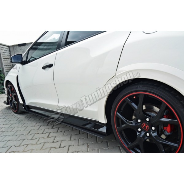 Накладки на пороги Maxton Design Honda Civic X Type R (2015-...)