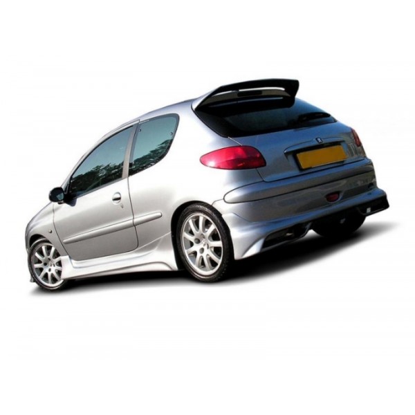 Юбка накладка заднего бампера Peugeot 206 GTI / S16 / CC (1998-2010)