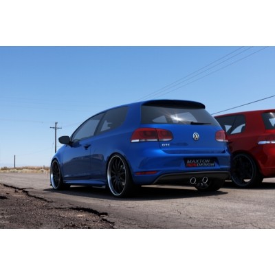 Юбка заднего бампера R32 G5 Style Maxton Design Volkswagen Golf VI GTI (2008-2012)