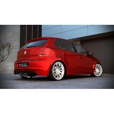 Юбка заднего бампера Maxton Design Volkswagen Polo V (2009-...)