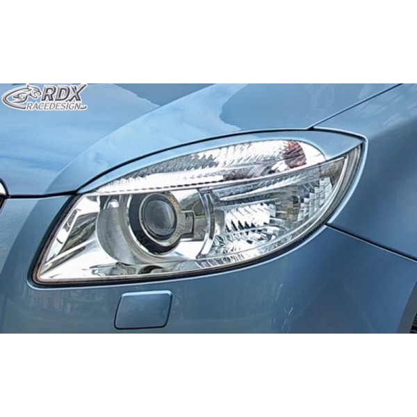 Реснички накладки на фары RDX Skoda Fabia (2007-2010)
