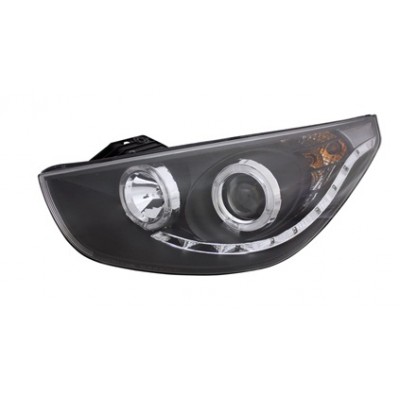 Оптика альтернативная передняя LED Eyes тюнинг Hyundai ix35 (2010-...) чёрная