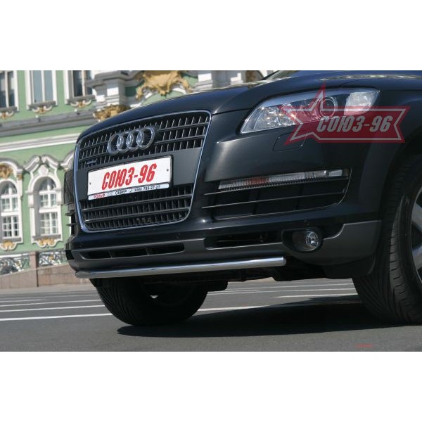 Защита переднего бампера труба d 42 Audi Q7 (2005-...)