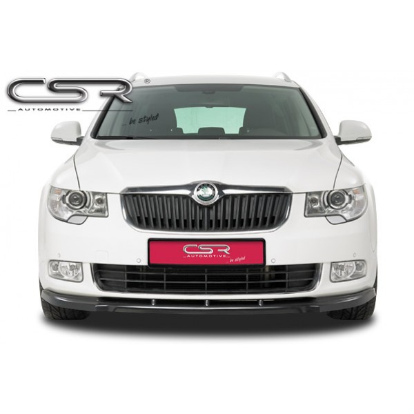 Юбка спойлер переднего бампера Skoda Superb II (2008-...)