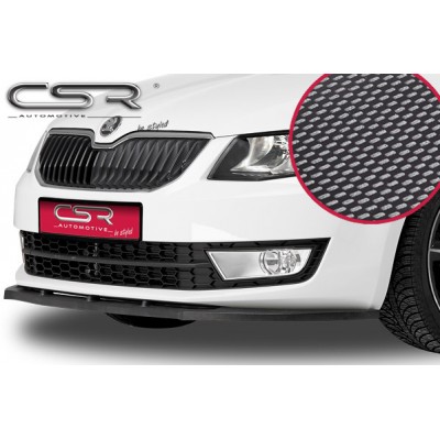 Юбка спойлер переднего бампера CSR Automotive Carbon Look Skoda Octavia III A7 (2012-...)
