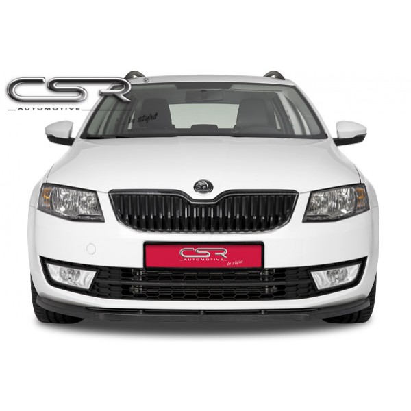 Юбка спойлер переднего бампера CSR Automotive Skoda Octavia III A7 (2012-...) матовая