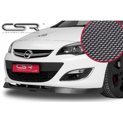 Юбка спойлер переднего бампера CSR Automotive Carbon Look Opel Astra J (2010-...)