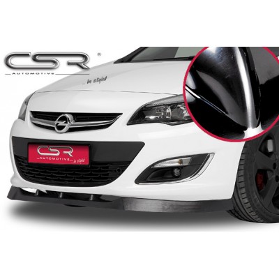 Юбка спойлер переднего бампера CSR Automotive Opel Astra J (2010-...) глянцевая