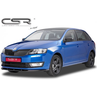 Юбка спойлер переднего бампера CSR Automotive Skoda Rapid (2012-...) матовая