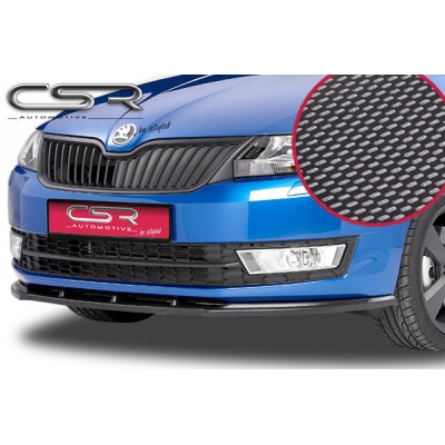 Юбка спойлер переднего бампера CSR Automotive Carbon Look Skoda Rapid (2012-...)