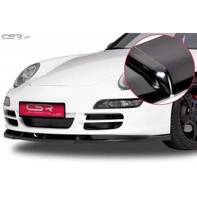 Юбка накладка переднего бампера CSR Porsche 911 (997) (2004-2008) глянец