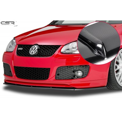 Юбка накладка переднего бампера CSR Carbon Look Volkswagen Golf V GTI (2003-2008)