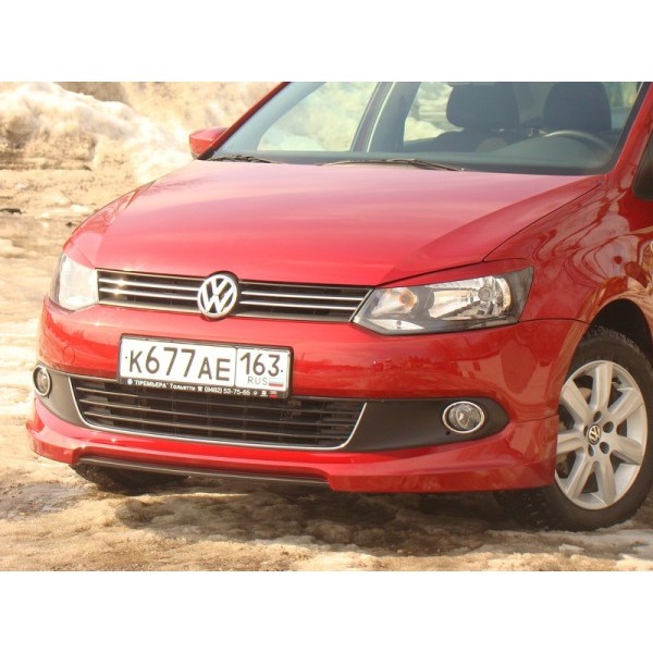 Юбка переднего бампера Volkswagen Polo Sedan (2010-...)