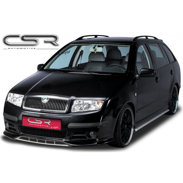 Юбка спойлер переднего бампера Skoda Fabia (2004-2007)