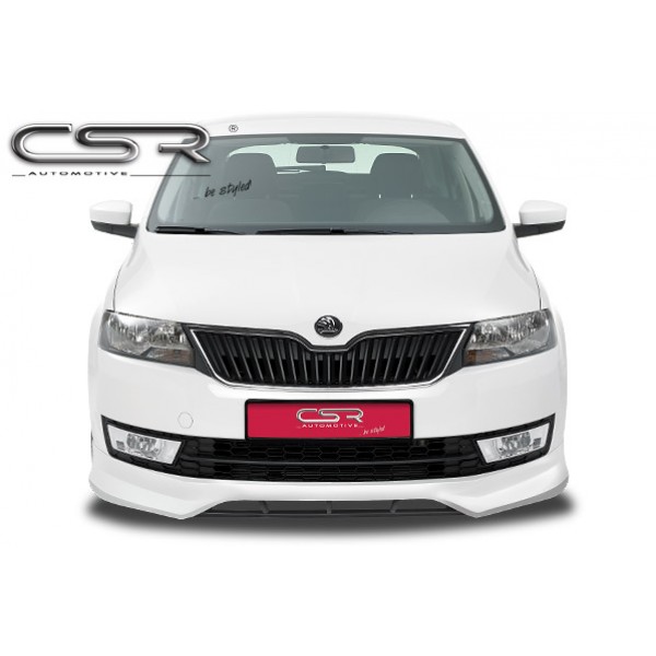 Юбка спойлер переднего бампера Skoda Rapid (2012-...)