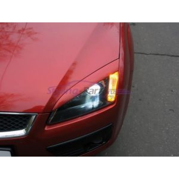Реснички на фары var№2 широкие Ford Focus 2 (2004-2008)