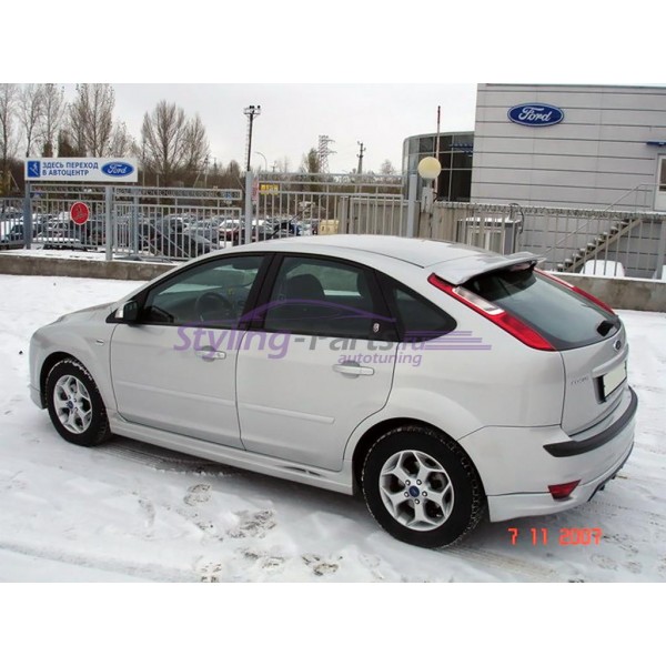 Накладки на пороги FT стиль Ford Focus 2 (2004-2011)