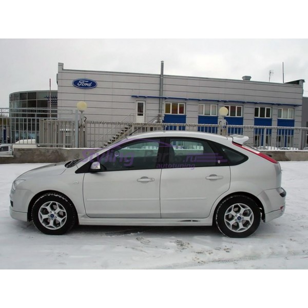 Накладки на пороги FT стиль Ford Focus 2 (2004-2011)