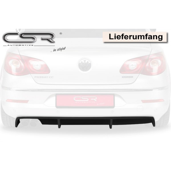 Юбка диффузор заднего бампера Volkswagen Passat CC (2008-2012)