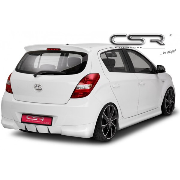 Юбка диффузор заднего бампера Hyundai i20 (2008-2012)
