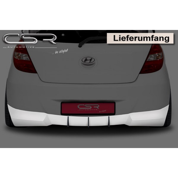 Юбка диффузор заднего бампера Hyundai i20 (2008-2012)