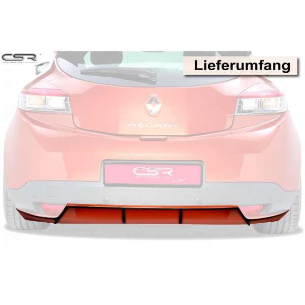 Юбка диффузор СSR Automotive заднего бампера Renault Megane III Coupe (2009-2012)