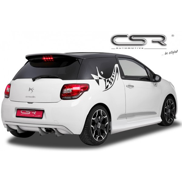 Юбка диффузор СSR Automotive заднего бампера Citroen DS3 (2010-...)