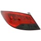 Оптика альтернативная тюнинг задняя LED Hyundai Solaris (2011-...) красно-тонированная