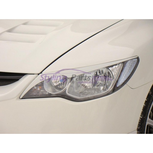 Реснички на фары var№2 фигурные Honda Civic 4D (2006-2012)