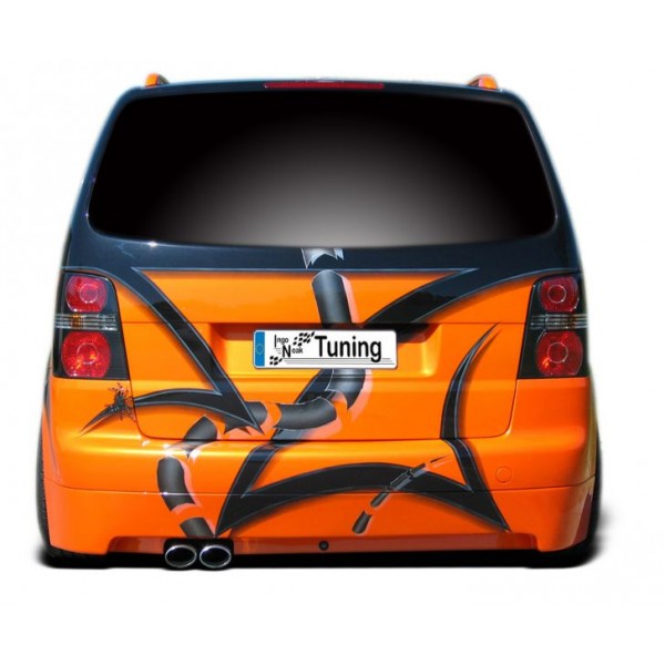 Юбка спойлер заднего бампера Volkswagen Touran (2003-2006)