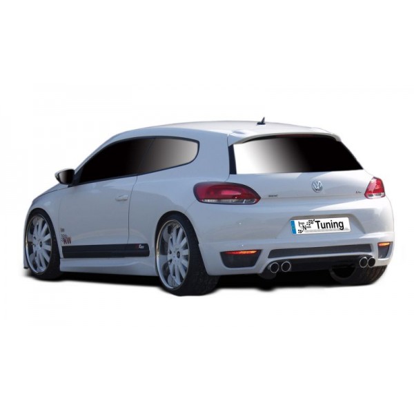 Юбка спойлер тюнинг заднего бампера Volkswagen Scirocco III (2008-...)