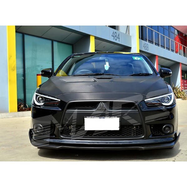 Оптика альтернативная передняя Audi Style Mitsubishi Lancer X (2007-...) черные