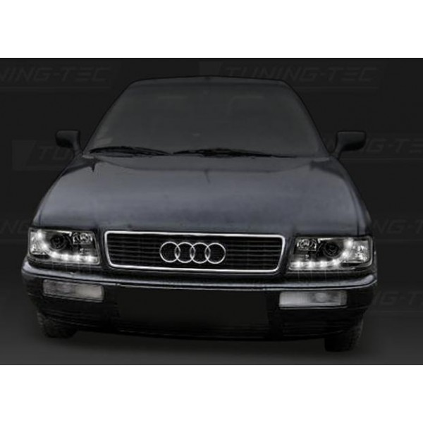 Передняя оптика Audi 80 B4 (1991-1995) чёрная