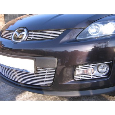 Металлические решетки бампера Mazda CX-7 (2006-...)
