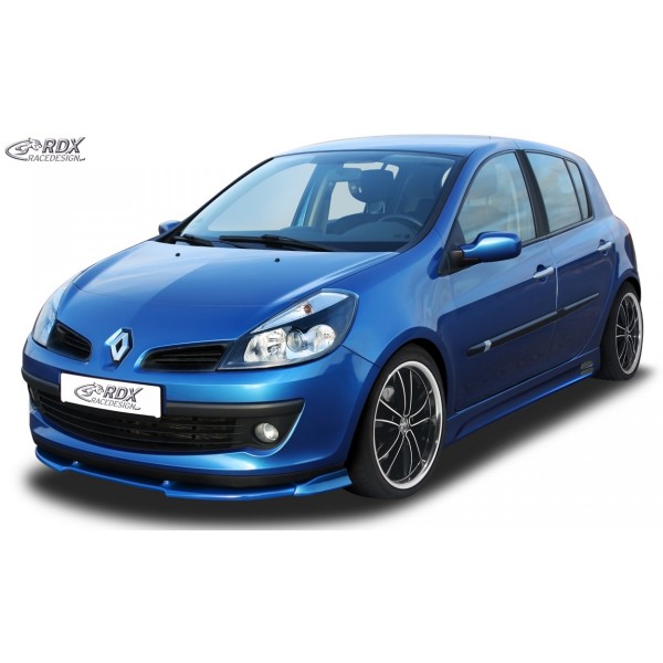 Юбка спойлер переднего бампера RDX Renault Clio III phase 1 (2005-2009)