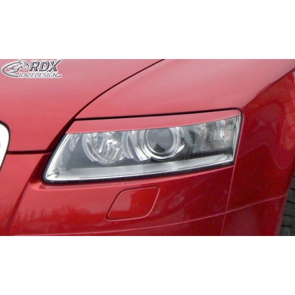 Реснички накладки на фары RDX Audi A6 C6 (2004-2008)